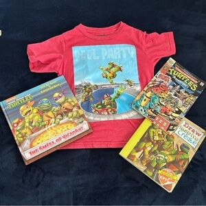 Nickelodeon Ninja Turtles T-Shirt and Book Set